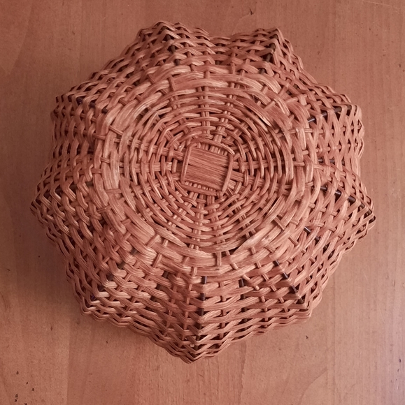 Vintage Pumpkin Wicker Basket Fall Halloween Thanksgiving - Picture 5 of 5